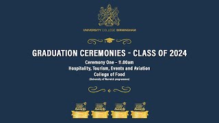 Graduation Ceremonies 2024  Ceremony 1 1100  University College Birmingham [upl. by Ahsehat585]