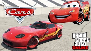 GTA 5  Movie Build  Lightning McQueen  Cars   Banshee 900R Customization [upl. by Iba50]