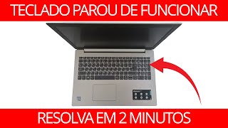 TECLADO NOTEBOOK NÃO FUNCIONA COMO RESOLVER [upl. by Balas827]