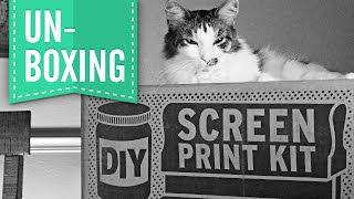 UNBOXING  DIY Screen Print Kit [upl. by Mukerji]