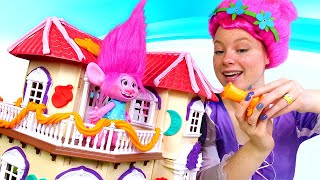 Spielspaß mit Play Doh Wir schmücken Poppys Haus Knete Video für Kinder [upl. by Siuluj]