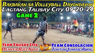 Game2Bakbakan sa Lagtang Talisay CityTeam DenverRuizKyle VsTeam TontonJomarAbog092024 [upl. by Nadual]