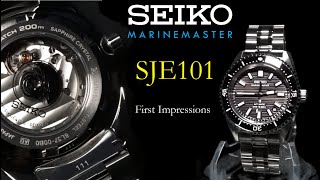 Seiko Marinemaster SJE101  First Look First Impressions [upl. by Etnwahs]