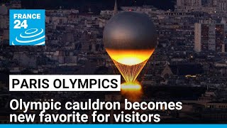 Olympic cauldron becomes new favorite for Olympics visitors • FRANCE 24 English [upl. by Sulecram]