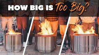 Solo Stove Fire Pit Comparison How Big Is Too Big [upl. by Balcer]