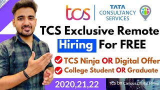 TCS Online Job Vacancy  College Students amp Graduates  TCS Recruitment 2022  TCS Ninja amp Digital [upl. by Netniuq972]