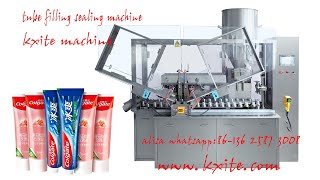 Full Automatic Tube Filling Sealing Machine Toothpaste Filling and Sealing Machine [upl. by Luciano]