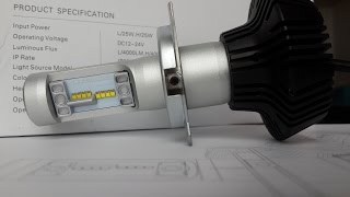 Unboxing Philips Lumiled H4 Head Light with Luxeon ZES chip in Halogen Design [upl. by Sivahc]