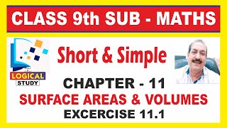 Er Raman Sir  Surface Areas and Volumes  NCERT Exercises 111  Chapter 11  Class 9th [upl. by Vernon]