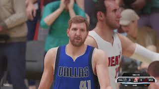 【2K25 NBA Full】Dallas Mavericks vs Miami Heat 2010era [upl. by Latashia]