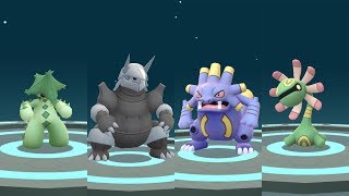 Evolution Pokémon Go Gen 3 Cacturne Aggron Exploud Cradily Armaldo Claydol amp Camerupt [upl. by Amato701]