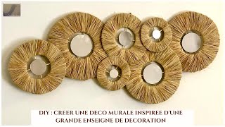 DIY  JE REPRODUIS UNE DECO MURALE DUNE GRANDE ENSEIGNE DE DECORATION POUR MOINS DE 10EUROS [upl. by Niltag]