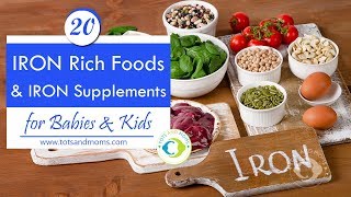 20 Iron Rich Foods and Iron Supplements for Babies amp Kids [upl. by Nikolaos964]