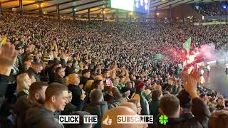 Celtic Fans Celebrate 60 Against Aberdeen at Hampden  Scottish League Cup Semi Final [upl. by Feilak]