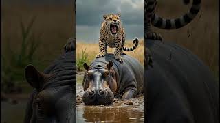 LEOPARD VS antelope bull eagle hyena crocodile hippo tiger lion grizzly bear cobra [upl. by Yendyc]