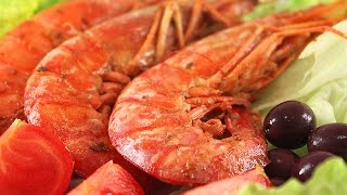 Red Giant Prawns in a Spicy Marinade Delicious [upl. by Moulton863]