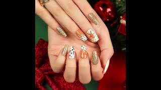 nails spookynails falsenails ghostnails nailextensions naildesign Christmasnails wedding [upl. by Enohpesrep]