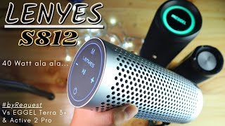 LENYES S812 40W quotStainless Steelquot Bluetooth Speaker Review  Vs EGGEL Terra 3 Plus amp Active 2 Pro [upl. by Ahtis]