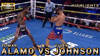 Yomar Alamo PR VS Tiger Johnson USA Highlights boxingnews [upl. by Deraj]