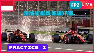 🔴F1 LIVE  2024 MONACO GP  FP2  Live data and Commentary Circuit de Monaco [upl. by Alyahc993]