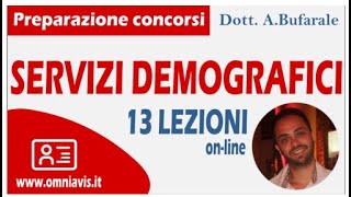 SERVIZI DEMOGRAFICI corso per la preparazione ai concorsi  Lezione 00 05042020 [upl. by Jecon123]