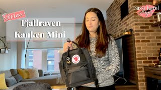 Review Fjallraven Kanken Mini  What It Looks Like  What Fits Inside  Try On [upl. by Ardnad]