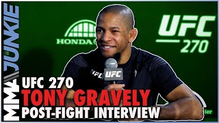 Tony Gravely cant let callout from Chris Gutiérrez go unpunished wants that fight next  UFC270 [upl. by Dnomse]