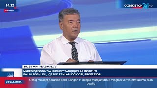 OAV  MHTI bolim boshligi ifd professor Rustam Hasanov quotStudiya 24quot dasturida [upl. by Assirok]