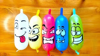 Making Slime with Funny Balloons  Satisfying Slime video [upl. by Almeda]