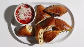 Calzone Recipe  How to Make Easy Vegetarian Calzones [upl. by Currie]