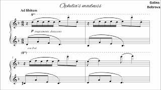 Galina Bobrova «Ophelias madness» for piano English Suite 4 of 4 [upl. by Tri903]