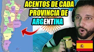 Español REACCIONA a ACENTOS ARGENTINOS de CADA PROVINCIA POR PRIMERA VEZ [upl. by Aihsemat]