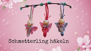 Schmetterling häkeln 🦋🧶💕 [upl. by Urissa]