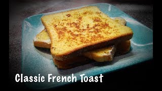 How to make Classic French Toast recipe Easy With big slices of bread [upl. by Kcirej]