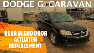 Dodge Grand Caravan  REAR TEMPERATURE BLEND DOOR ACTUATOR REMOVAL  REPLACEMENT [upl. by Vanya]