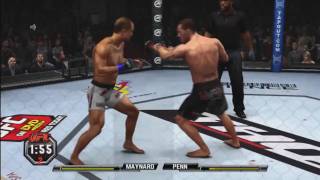 UFC Undisputed 2010  Online Match 8 Maynard vs Penn [upl. by Victorie]