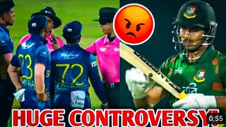 Sri Lanka Vs Bangladesh HUGE DRS Controversy 😡🔥 SL vs BAN T20 Cricket News Facts [upl. by Whitebook786]