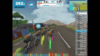 240109 Zwift  Group Ride Stage 2  Ride  Tour de Zwift 2024 C on Loch Loop in Scotland [upl. by Ysied]