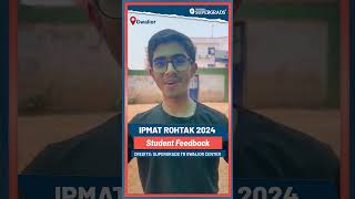 IPMAT Rohtak 2024 Paper Review 📝 IPMAT Rohtak Exam Students Reaction  From Gwalior shorts [upl. by Aicnorev]