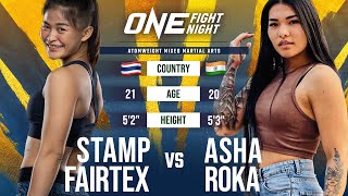 Stamp Fairtex vs Asha Roka  Full Fight Replay [upl. by Aba]