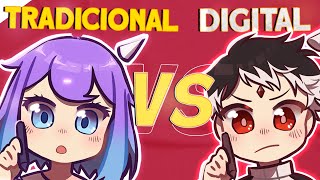 DESENHO DIGITAL VS DESENHO TRADICIONAL [upl. by Telimay682]