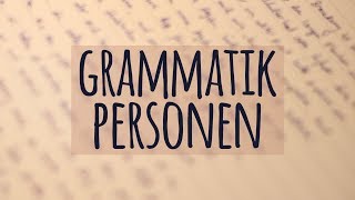 GrammatikPersonen einfach erklärt  Singular  Plural  Übung [upl. by Hannahs227]