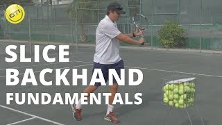 Tennis Lesson Slice Backhand Fundamentals [upl. by Liris]