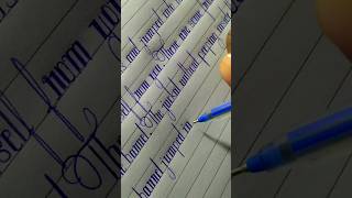 How to improve handwriting youtubeshorts calligraphy english small boy [upl. by Cerell]