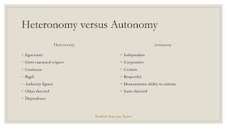 Heteronomy versus Autonomy in Learning [upl. by Gustafson]