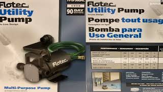 Unboxing Pentair Flotec FP0F360AC CYCLONE™ Water Removal Utility Pump [upl. by Calia852]