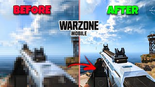 HOW TO FIX WARZONE MOBILE BLURRY GRAPHICS AND LAG PROBLEM [upl. by Airad64]