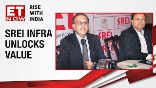 SREI Infrastructures CMD Hemant Kanoria briefs media about unlocking value for shareholders [upl. by Tann]