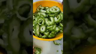 Cutting Bitter Melon Vegetable [upl. by Olinad]