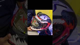 Axor Apex Marvel Venom Helmet  FULL VIDEO👆🤩 axorhelmets helmet [upl. by Baxter]